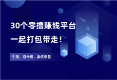 30个零撸赚钱平台，一起打包带走！ - 87副业网-87副业网